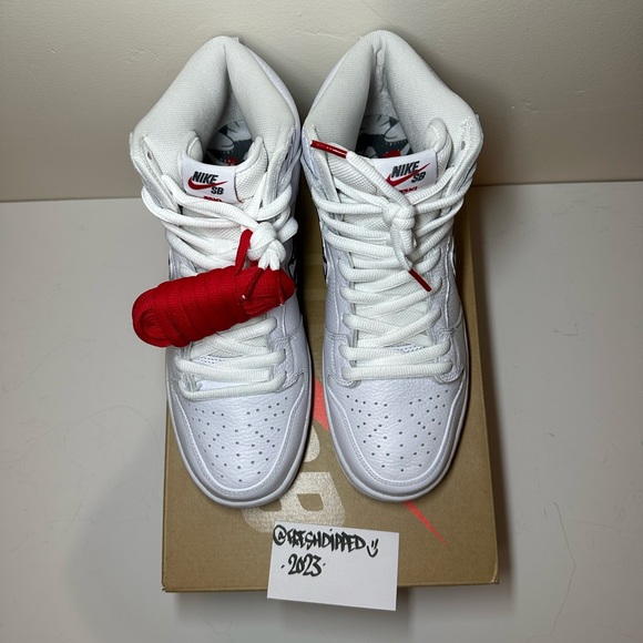 NWT 2022 NIKE SB DUNK HIGH OSKI GREAT WHITE MENS SZ.10 DEADSTOCK OG ALL - Picture 3 of 15